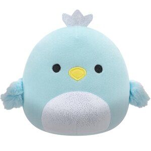 Squishmallows Original Cecilia the Blue Swan - Silver Crown & Sparkle Belly 5 In